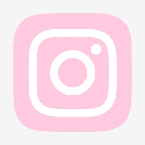 Pink, App Icon, Instagram, Instagram Icon, Instagram Logo, Pink And White, Light Pink, Square, White