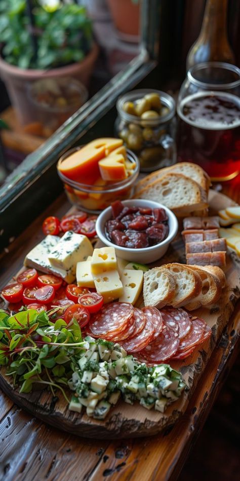 Charcuterie Board Theme Party, Fun Charcuterie Board, Old English Pub, Ploughman's Lunch, Gourmet Lunch, Ploughmans Lunch, Charcuterie Appetizers, Pub Grub, Theme Party Ideas