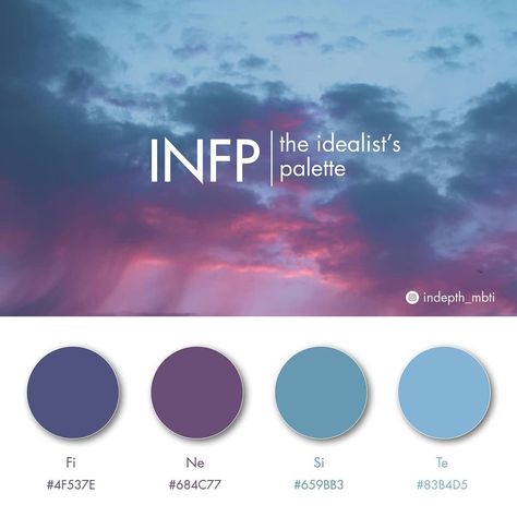 Mbti Aesthetics & Color Palette, Intp Mbti Color Palette, Infp 9w1 Aesthetic, Mbti Color Palette, Infp T Aesthetic, Infp Personality Aesthetic, Mbti Comics, Random Color Palette, Infp Estj