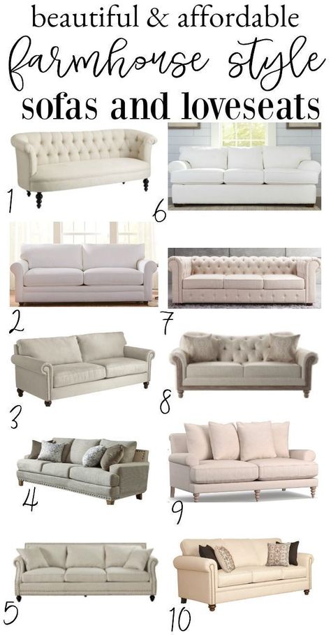 Salon Farmhouse, Farmhouse Sofas, Capitone Sofa, Farmhouse Couch, Affordable Farmhouse, Farmhouse Sofa, Tufted Furniture, Farmhouse Living Room Furniture, Farmhouse Style Living Room