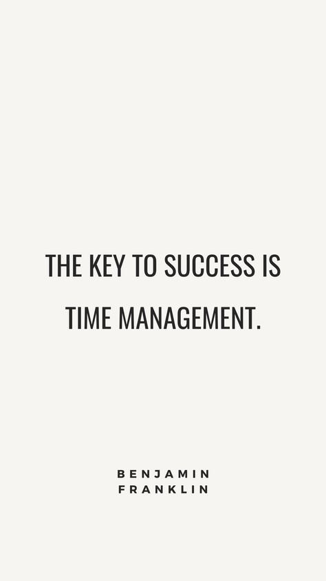 The key to success is time management." ⏰🔑 Time is the most valuable resource, and how you manage it determines your path to success. Effective time management enables you to prioritize tasks, allocate resources efficiently, and stay focused on your goals. By maximizing productivity and minimizing distractions, you create opportunities for growth and achievement.  #TimeManagement #Productivity #SuccessMindset #Efficiency #SelfDiscipline Vision Board Time Management, Quotes About Time Management, Time Management Aesthetic, Dylan Lee, Time Management Activities, Time Management Quotes, Create Opportunities, Stay Focused On Your Goals, Time Management Techniques