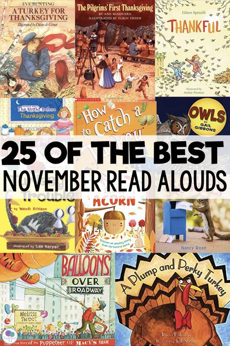 November Read Alouds, Thanksgiving Read Aloud, November Classroom, Kindergarten Smorgasboard, Thanksgiving Kindergarten, November Activities, First Grade Teacher, Map Skills, Read Alouds