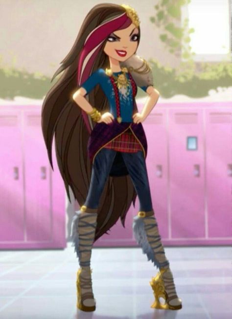 Ever After High | Ramona Badwolf | Daughter of Big Badwolf and Little Riding Red Hood, and Sister of Cerise Hood Ramona Badwolf, Howleen Wolf, Cerise Hood, Lizzie Hearts, Raven Queen, After High School, Fairy Tale Characters, Princesa Disney, Red Hood