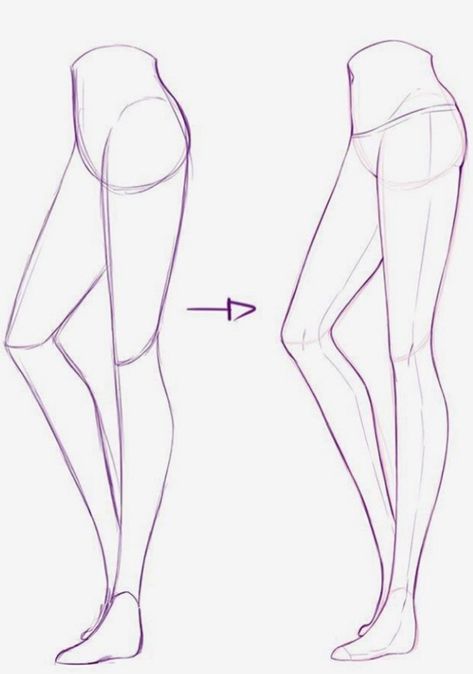 How to draw: side view legs Male Hairstyles, Drawing Legs, Drawing Hair, Body Drawing Tutorial, Anatomy Drawing, Guided Drawing, Anime Drawings Tutorials, Hair Tutorials, Drawing Lessons