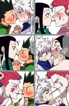 Hunterxhunter Funny, Pocky Game, Anime Cupples, My Memory, Comics Memes, Hunter Anime, Haikyuu Manga, Anime Fnaf, Manga Cute