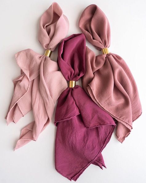 Hijab Organisation, Shawl Product Photography, Aesthetic Hijab Colors, Scout Scarf, Pink Silk Fabric, Chiffon Hijabs Photography, Driving Into The Sunset, Pink Ribbon Mood Fabrics, Scarf Photography