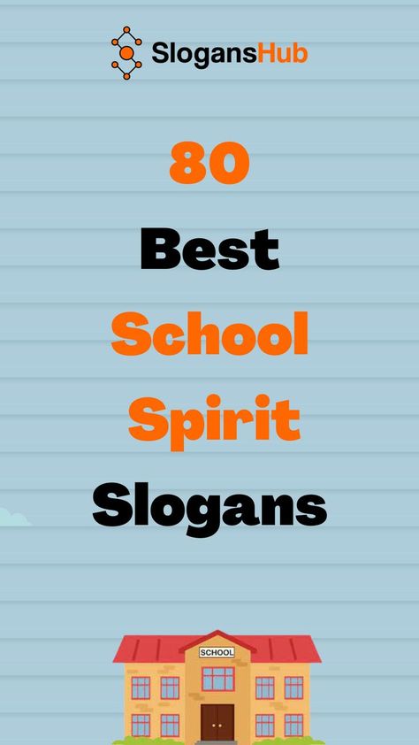 In this post you will find 80 Best School Spirit Slogans And Great Taglines #slogans #sloganshub #schoolspirirtslogans English Slogan For School, School Pride Posters Ideas, High School Campaign Slogans, Motivational Themes For Schools, Slogan Ideas For School, School Spirit Bulletin Board Ideas, High School Themes For The Year, School Slogans Ideas, School Campaign Slogans Ideas