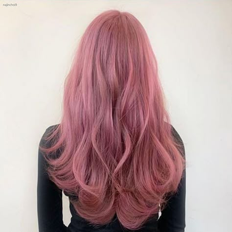 Cool Tone Pink Hair, Smokey Pink Hair, Muted Pink Hair, Mauve Pink Hair, Cherry Pink Hair, Berry Pink Hair, Pink Hair Inspiration, Dusty Rose Hair, Dusty Pink Hair