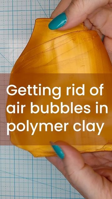 Ginger Davis Allman on Instagram: "Yesterday I showed you how invisible air bubbles can be in your sheet of polymer clay. Here's how to get rid of them. #polymerclay #polymerclaytips" Polymer Beads Diy, How To Bake Polymer Clay In Oven, Liquid Polymer Clay Ideas, Polymer Clay Mixing, Blue Bottle Tree, Baking Polymer Clay, Homemade Polymer Clay, Clay Workshop, Clay Tips