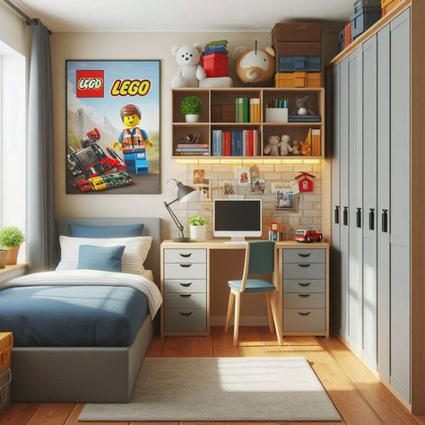 Bedroom Ideas For 6 Year Boy, Bedroom For 5 Year Boy, Boys Small Bedroom Ideas, 8 Year Boy Room Ideas, Kids Room Storage Ideas, Small Kids Room Ideas, Ikea Boys Bedroom, Small Bedroom Ideas For Men, Small Boys Bedrooms