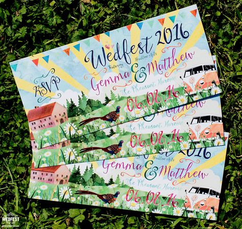 Fancy Party Ideas, Festival Wedding Invitations, Wedding Fest, Dream Garden Wedding, Music Festival Wedding, Vegas Bride, Ticket Wedding Invitations, Festival Style Wedding, Festival Themed Wedding