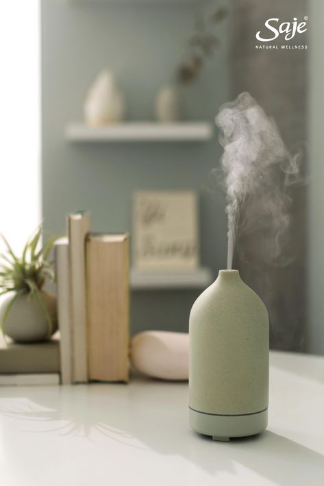 Design-forward diffusers use ultrasonic vibrations to create negative ions, emulating nature’s mood-boosting effects. Smell Hacks For Home, Smell Good Products, Hacks For Home, Aromatherapy Humidifier, Home Smell, Essential Oil Bottles, House Smells, Candle Diffuser, Diffuser Blends