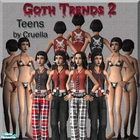 The Sims Resource - am_gothtrends2 Sims 2 Grunge Cc, Sims 2 Goth Cc, Sims 2 Y2k Cc, Sims 2 Skin Cc, Sims 2 Build Cc, Sims 2 Emo Cc, 2000s Sims 4, 4t3 Cc, Sims 4 Cc 2000s Clothes