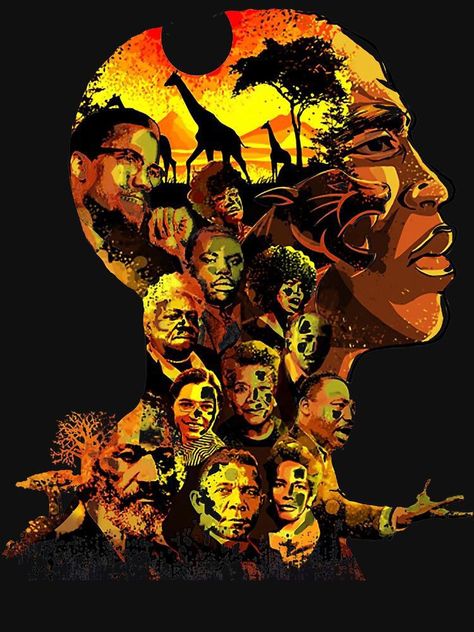 Black Month History Wallpaper, Black Art History, Black Community Art, Afrocentric Art Black Power, Black Power Wallpaper, Illusions Quotes, Black Culture Art, Black Pride Art, Black Resistance