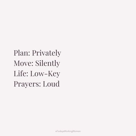 Embrace a lifestyle of discretion and spiritual strength: plan privately, move silently, keep low key, let your prayers speak volumes. 🙏✨   #selflove #motivation #mindset #confidence #successful #womenempowerment #womensupportingwomen Journaling Quotes Inspirational, Spirituality Vision Board, Prayers For Motivation, Prayer For Motivation, Jesus Motivation Quotes, Speaking Aesthetic, Faith Quotes For Women, Moving Out Aesthetic, Christian Encouragement Quotes