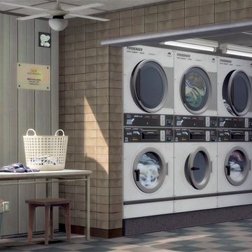 Sims 4 Laundry Mat, Laundromat Drawing, Ts4 Laundry Cc, Sims4 Laundry, Sims 4 Laundromat Cc, Sims 4 Laundromat, Sims 4 Washer And Dryer Cc, Sims 4 Cc Laundry Room, Sims 4 Laundry Cc