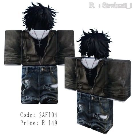 Male Roblox Outfits, Outfit Roblox Code, Roblox Avatars Ideas, Emo Boy Outfits, Roblox Emo Outfits, Silly Clothes, Emo Roblox Avatar, Roblox Guy, Avatar Creator