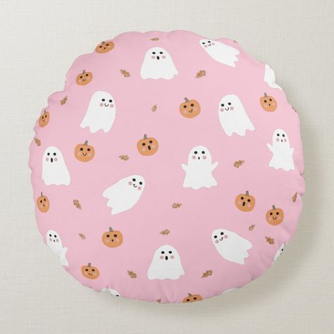 A cute ghost, pumpkin and autumn leaves pattern on a pink background. A perfect design for anyone who loves cute illustrations of ghosts and Halloween themed art. An ideal pink ghost pattern design for Halloween parties, October Birthday parties, baby showers, Halloween home décor and gifts. Pink Ghost Pumpkin Painting, Pink Pumpkin With Ghost, Pink Ghost Pumpkin, Ghost Painting Pumpkin, Pumkin Paintings Idea Cute Pink, Pink Pumpkins Painting, Pumpkin Painting Ghost, Pink Painted Pumpkins, Pink Pumpkin Painting Ideas