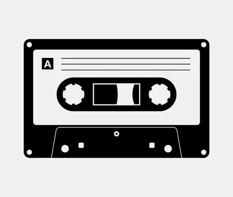 Cassette 90s Royalty Free Vector Image - VectorStock Cassette Drawing, Billards Art, Telephone Drawing, Tape Tattoo, Blue Cassette, Cassette Tape Art, 80s Cassette, Punk Logo, 90s Hits