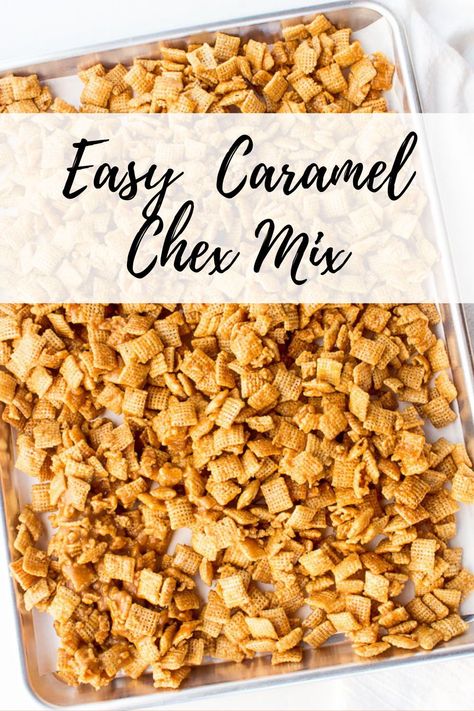 Caramel Churro Chex Mix Recipe, Caramel Chex Mix Recipes Microwave, Carmel Cereal Snack, Caramel Chex Recipes, Chex Mix Recipes Caramel, Easy Carmel Chex Mix Recipes, Crispix Caramel Crunch, Caramel Snack Mix Recipes, Caramel Chex Mix Recipes Oven