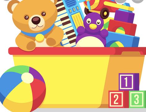 Toys for kids to play with and learn from with great fun! Box Castle, Toys Clipart, Teddy Bear Illustration, Box Clipart, Box Vector, Drawing Toys, Christmas Yard Art, Learning Tips, Tax Services