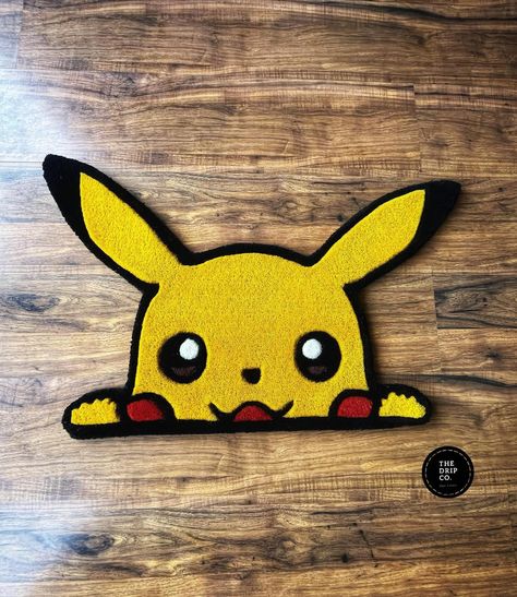 Add electrifying charm to any room with our Pikachu rug! Perfect for Pokémon enthusiasts and cozy spaces alike. Catch yours today!! #dripcorugs #rugsarchive #versace #rugdesign #aj1 #unc #tufting #jordan4s #typ #versacehome #tuftdesign #carpets #airjordans #adidasyeezy #aj4 #sneakerhead #nikedunk #fyp #nikedunklow #nikedunks #customrugs #tapestry #tuft_gallery #gengar #pokemon #anime Pokemon Carpet, Pokémon Rug, Tufting Rugs Ideas, Pokemon Rugs, Pokemon Rug, Rug Tufting Ideas, Aj1 Unc, Tuft Rugs, Tufting Rugs