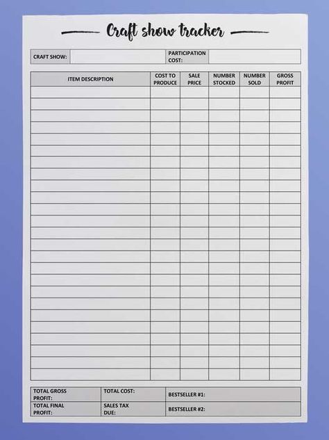 craft show inventory tracker-min Craft Sales Tracker, Craft Show Booth Display Ideas Hanging, Craft Show Organization, Craft Show Checklist Free Printable, Craft Show Tracking Sheet, Craft Show Sales Tracker, How To Inventory Products, Craft Show Inventory Tracker, Craft Inventory Printable Free