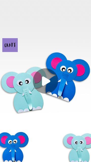 Paper Crafts Elephant, Elephant Activity For Preschool, Paper Craft Elephant, How To Make Elephant, Printable Elephant Template, Elephant Art And Craft, Elephant Activities For Kids, Creative Activities For Kids Preschool, Elephant Crafts For Preschool