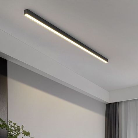 Modern LED Ceiling Light Long Strip Surface Mounted Ceiling Lamp Living Room Lighting For Bathroom Ceiling, Flush Mount Led Ceiling Lights, Surface Ceiling Light, Light Fittings Kitchen, Bathroom Lamp Ceiling, Led Strip Ceiling Lighting Ideas, Long Ceiling Light, Tube Lighting Ideas Ceilings, Surface Lights Ceiling