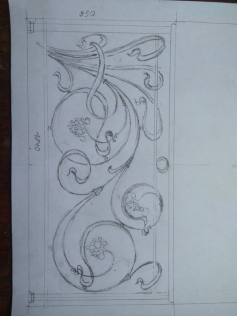 Art Nouveau Scrollwork, Art Noveau Sketches, Art Nouveau Ornaments, Art Nouveau Vines, Art Nouveau Modern, Art Nouveau Tattoo, Nouveau Tattoo, Motifs Art Nouveau, Pencil Drawings For Beginners