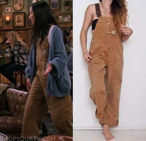 Brown Dickies Overalls Outfit, Styling Carhartt Overalls, Tan Carhartt Overalls Outfit, Brown Overalls Outfits Fall, Brown Carhartt Overalls Outfit, Cathartic Overalls Outfit, Khaki Overalls Outfit, Tan Overalls Outfit, Dickies Overalls Outfit