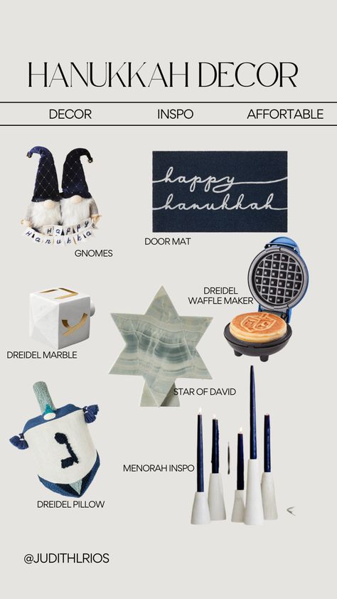 Hanukkah decor, minimal, pretty hanukkah, crate and barrel, target, hanukkah inspo Hanukkah Decor, Chanukah Decor, Decor Minimal, Hanukkah Decorations, Blue Onyx, Modern Blue, Waffle Maker, Menorah, Star Of David