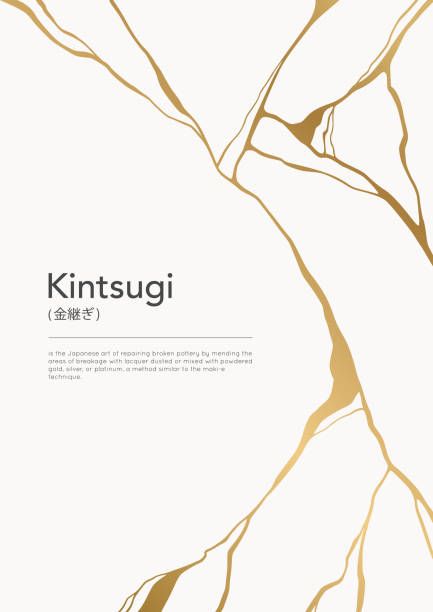 Wabi Sabi Symbol, Japanese Broken Pottery, Kintsugi Tattoo Ideas, Kintsugi Tattoo, Kintsugi Art, Vintage Poster Design, Art Japonais, Instagram Frame, Minimalist Tattoo