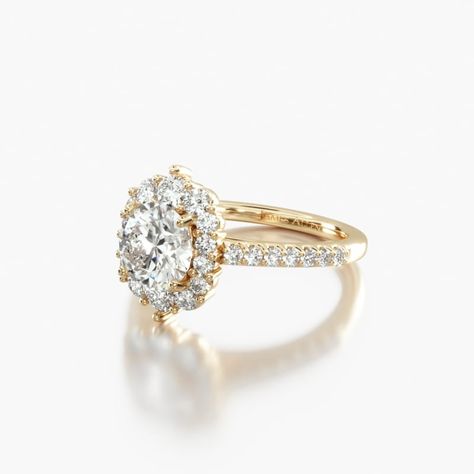 Graduated Halo Engagement Ring, Engagement Ring Cuts Chart, Halo Ring Stack, James Allen Engagement Rings, Milgrain Engagement Ring, Oval Halo Engagement Ring, Future Engagement Rings, Diamond Cluster Engagement Ring, Yee Haw