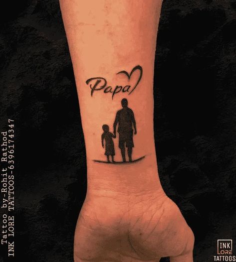 Father Related Tattoo, Papa Memorial Tattoo, Papa Tattoo In Memory Of, Papa Tattoo Ideas, Father And Daughter Tattoo Design, Father Tattoo Design, Tattoo For Grandfather, Father Tattoo Ideas For Daughter, Dad And Son Tattoo Ideas