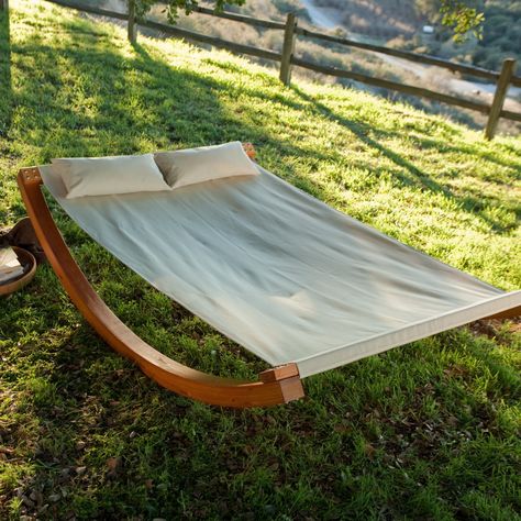 Island Bay Wave Rocker Hammock at Hayneedle Diy Hammock Chair, Tree Cabin, Hammock Frame, Backyard Hammock, Diy Hammock, Weekend Crafts, Hammock Stand, Ideas Backyard, Hammock Chair