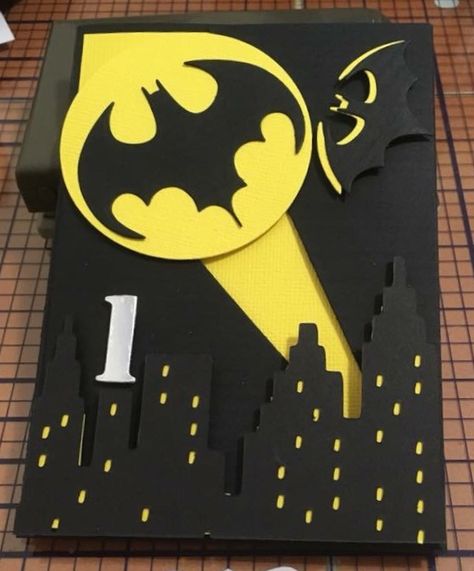 Diy Batman Birthday Card, Batman Birthday Cards Diy, Batman Letters, Batman Card For Boyfriend, Batman Cards Handmade, Batman Diy Gifts, Batman Card, Batman Birthday Card, Folder Decorado