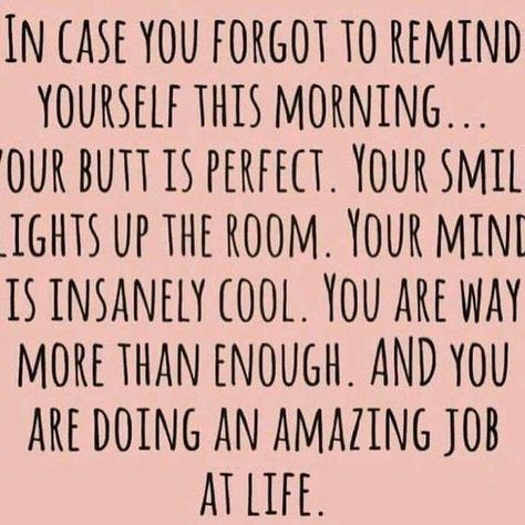 You are more than enough and you are doing an amazing job at life. 💜😘💖 . . Thrive2u.com #dreamer #inspire #HappiestMama  #motivated #quote #bossbabes #goodvibes Deep Sentences, Funny Good Morning Quotes, Motivation Positive, Funny Feelings, Remind Yourself, Quotes Deep Feelings, Trendy Quotes, You Are Amazing, New Quotes