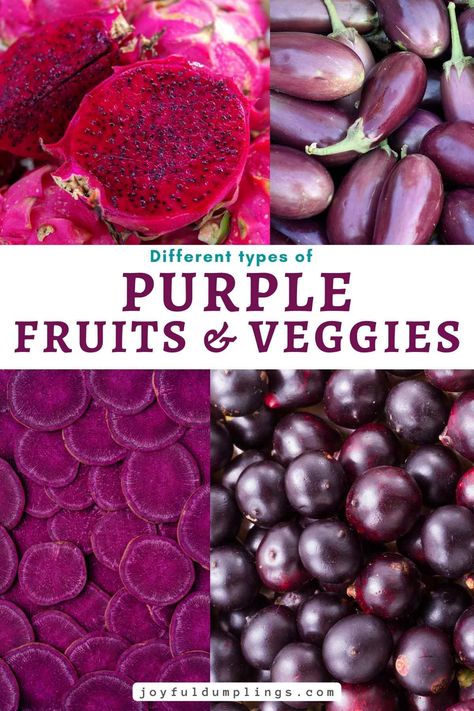 Fruits and Vegetables that are purple in color Purple Fruits And Vegetables, Purple Vegetables, Purple Corn, Purple Cauliflower, Red Dragon Fruit, Star Apple, Purple Fruit, Purple Food, Purple Carrot