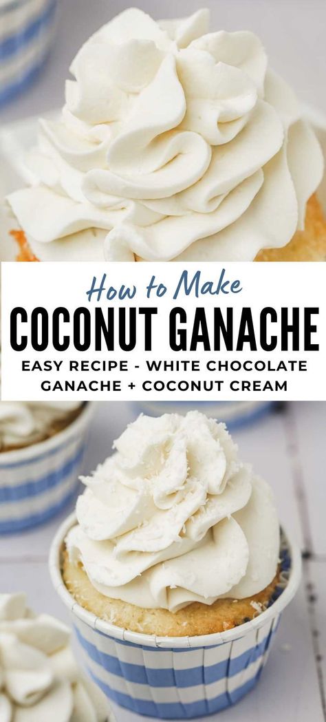 Coconut Buttercream Frosting Recipe, Coconut Frosting Recipe, Coconut Ganache, Coconut Buttercream Frosting, Coconut Cream Frosting, Frosting Buttercream, Coconut Buttercream, Cake Filling Recipes, Frosting Recipes Easy