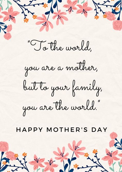 12 Mother's Day Quotes To Tell Mom She's The Best Mothers Day Wishes Images, Happy Mom Day, Happy Mothers Day Images, Happy Mothers Day Wishes, Favorite Things Party, Mothers Day Images, Happy Mother Day Quotes, Mother Day Wishes, Happy Mother's Day Card