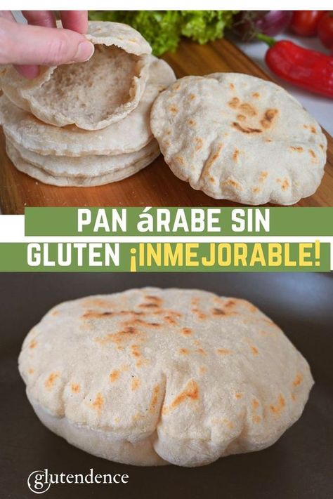 Aprende de forma fácil a preparar este pan árabe sin gluten ( Pan árabe sin tacc, pan de pita sin gluten, pan sin gluten y sin lactosa, pan árabe vegano) Easy Supper Recipes, Pan Sin Gluten, Gluten Free Bakery, Candida Diet, Supper Recipes, No Sugar Foods, Raw Vegan Recipes, Sem Lactose, Gluten Free Bread