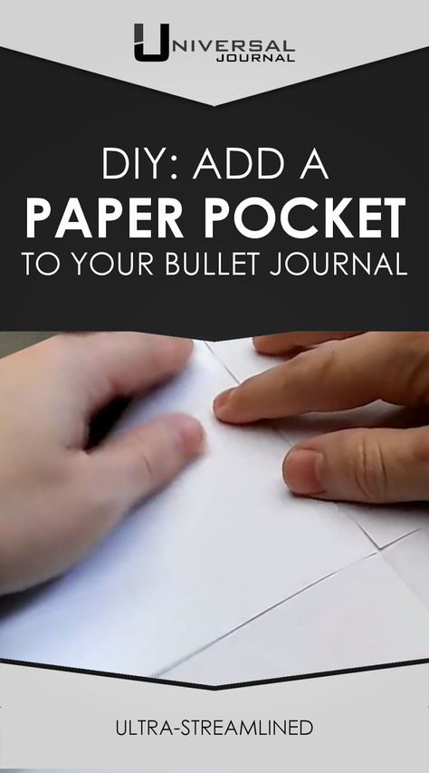 Notebook Pocket Diy, Card Pocket Diy, Making Pockets For Journal, How To Make A Pocket Out Of Paper, Book Pocket Diy, Diy Journal Pockets, Journal Pocket Ideas, Paper Pockets Diy, Pocket Bullet Journal