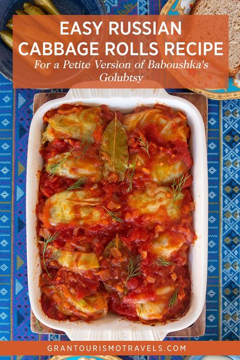 Russian Cabbage Rolls, Galumpki Recipe, Golubtsi Recipe, Russian Meals, Slavic Food, Cabbage Roll Recipe, Cauliflower Flatbread, Charcuterie Lunch, Russian Salad