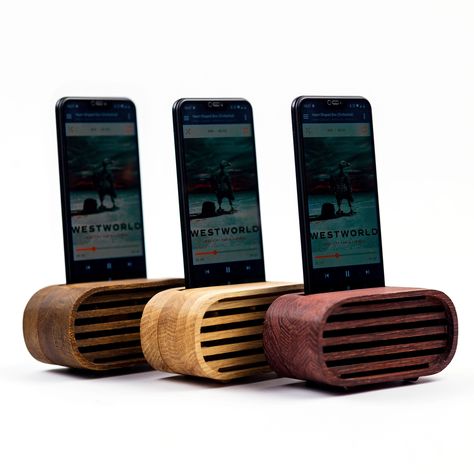 We just added a new color variation to pur most popular Wooden Phone Speaker iPhone Amplifier Docking Station Wood Phone Stand Passive Speaker Passive Amplifier Gift For Husband Christmas Gift by OKTIEofficial on Etsy Cell Phone Amplifier Wood Diy, Speaker Stands Wood, Passive Amplifier, Wooden Phone Speaker Diy, Wooden Phone Speaker, Iphone Speaker Wood, Phone Amplifier, Wood Phone Stand, Iphone Speaker