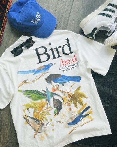 Vintage, summer outfits, graphic T-shirt, bird T-shirt, washed, dad hat, summer hat, TheDireCompany, outfit inspiration, thrifting, beach T-shirt, atthemoment, summer aesthetic, vintage T-shirt, summer T-shirts, beach outfit Atthemoment Shirts, Retro Summer Shirt With Vintage Print, Summer Vintage T-shirt, Retro Vintage Print T-shirt For Summer, Faded Retro T-shirt For Summer, Vintage Beach T-shirt For Spring, Beach T Shirts, You're Beautiful, Vintage Summer