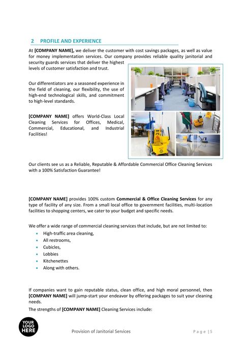 A janitorial commercial cleaning proposal template can be helpful for a cleaning services business owner in several ways. First, a proposal template can help the business owner to clearly and consistently communicate the services that they offer to potential clients. Using a standardized template, the business owner can outline the specific tasks and responsibilities they will take on as part of the cleaning contract, as well as any additional services they may provide (e.g., carpet cleaning, wi Commercial Cleaning Proposal, Starting A Cleaning Business, Commercial Cleaning Business, Janitorial Cleaning Services, Cleaning Contracts, Cleaning Routines, Window Washing, Office Cleaning Services, Janitorial Services