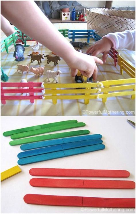 Don't miss this amazing list of popsicle stick crafts for kids! I love making craft stick projects, and this list has something for everyone. These are excellent summer crafts for kids that are easy and ideal for a small budget. Dollar Tree crafts are in this list to keep costs low! #PopsicleStick #CraftStick #SummerCrafts #KidsCrafts #DollarTreeCrafts Popsicle Stick Fence Diy, Popsicle Stick Fence, Popsicle Stick Picture Frame, Creepy Carrots, Craft Stick Projects, Popsicle Stick Houses, Fence Diy, Tiny Steps, Diy Summer Crafts