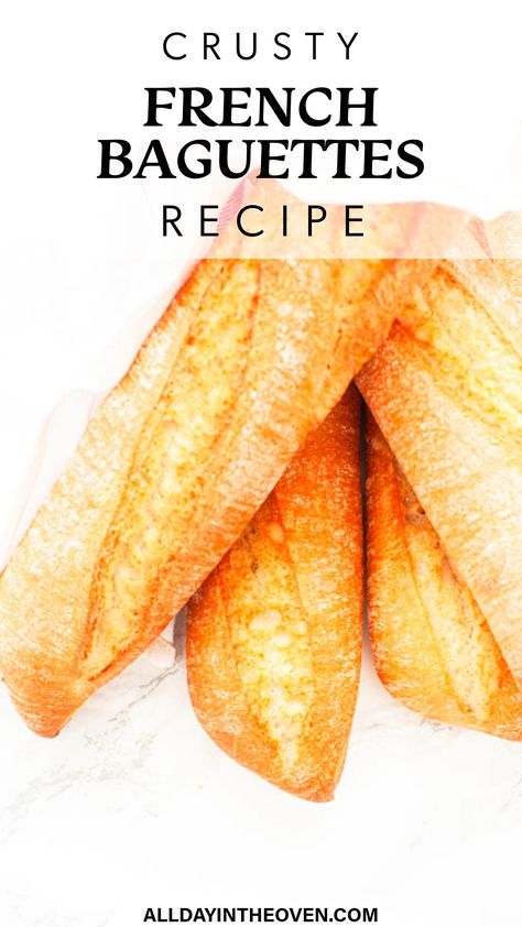 Crusty French Baguette Recipe Crusty French Bread Recipe Baguette, Bread Baguette Recipes, Authentic French Bread Recipe, Overnight Baguette Recipe, Homemade French Bread Recipes, Crunchy Baguette Recipe, Panera French Baguette Recipe, Easy Baguette Recipe Simple, Easy French Bread Recipes For Beginners