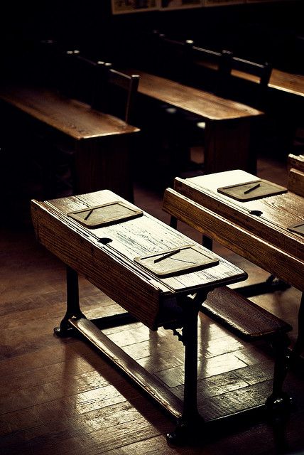 Homestead Projects, Classroom Desk, Country School, Old School House, School Desks, Over The Garden Wall, Vintage School, Dark Light, Anne Of Green